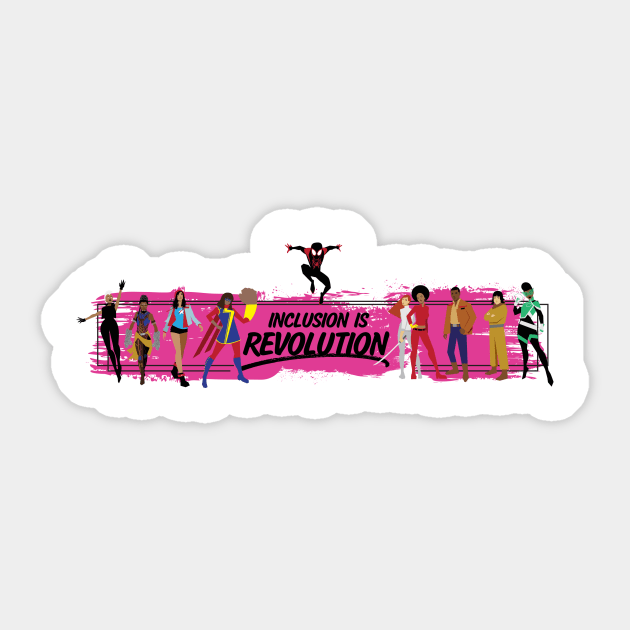 (Pink Band) Inclusion Is Revolution Sticker by ForAllNerds